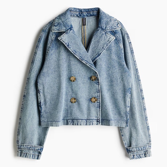 H&M Jackets & Blazers - H&M Divided Oversized double-breasted jacket short trench coat size medium